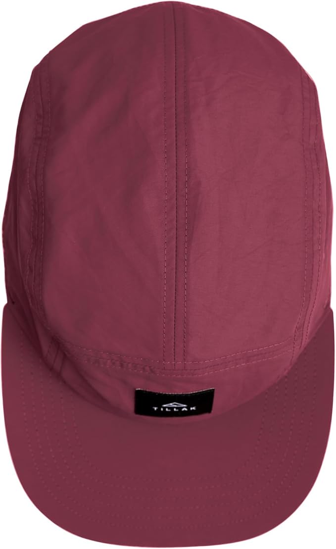 Tillak Wallowa Camp Hat, Lightweight Nylon 5 Panel Cap with Snap Closure