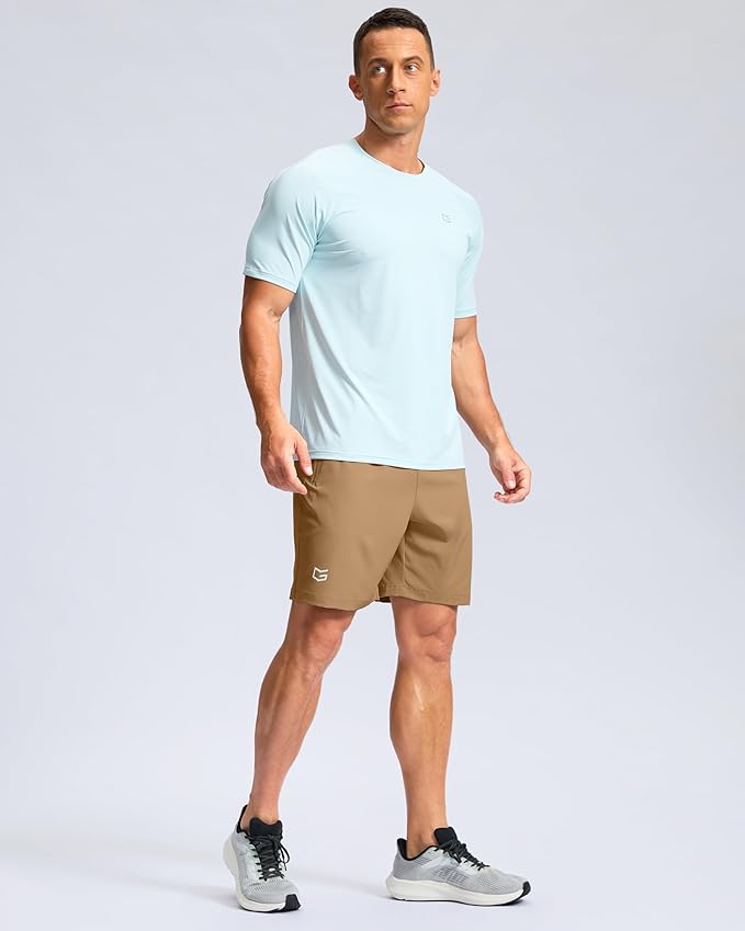 G Gradual Men's Athletic Running Shorts with Zipper Pockets Quick Dry 7"/ 5"/ 9" Workout Gym Shorts for Basketball Hiking