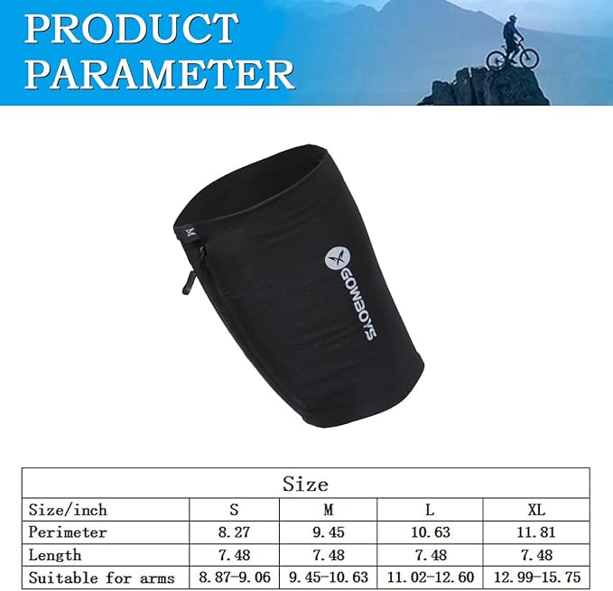 Running Phone Armband for Men Women,Universal Arm Bands for Phones Below 8 Inches,Waterproof Cell Phone Armband for Hiking,Running,Cycling,Climbing(Black XL)