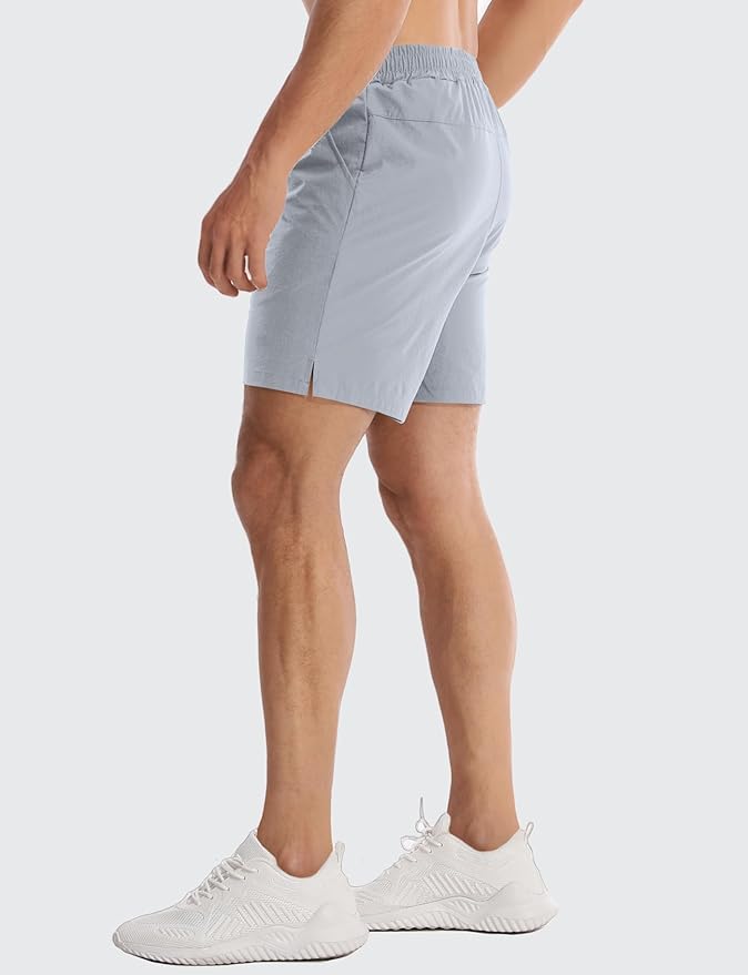 Aolesy Men's 5''/7'' Running Shorts Quick Dry Workout Gym Shorts with Pockets, Tennis Training Athletic(Linerless & Liner)