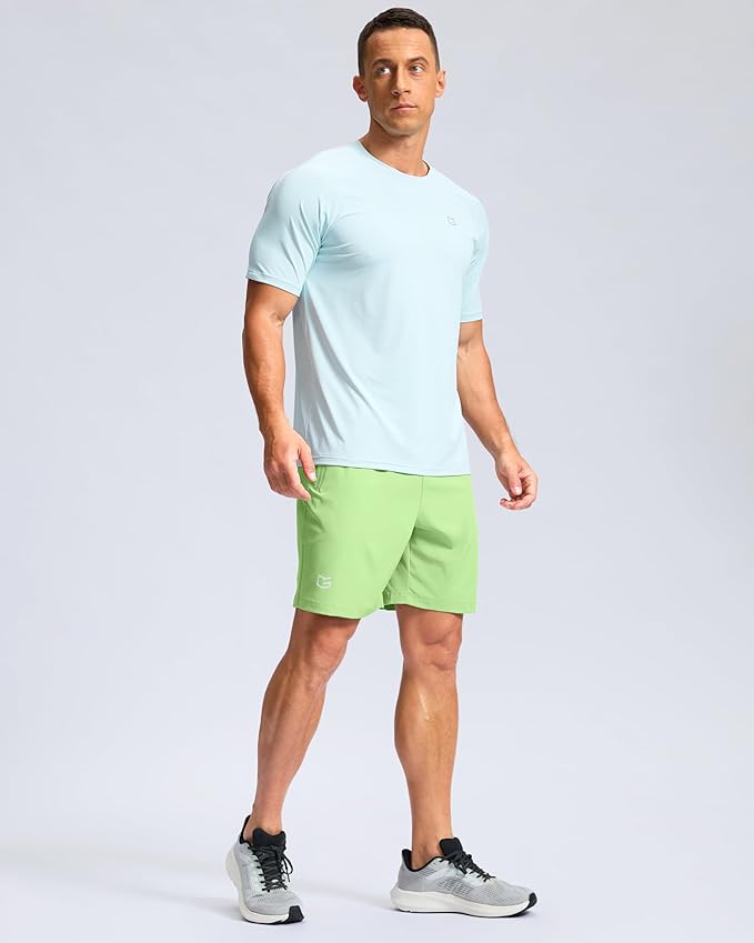 G Gradual Men's Athletic Running Shorts with Zipper Pockets Quick Dry 7"/ 5"/ 9" Workout Gym Shorts for Basketball Hiking