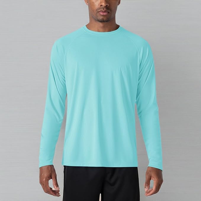 MAGCOMSEN Men's Long Sleeve Shirts UPF 50+ UV Sun Protection Athletic Shirts for Hiking Running Workout Rash Guard