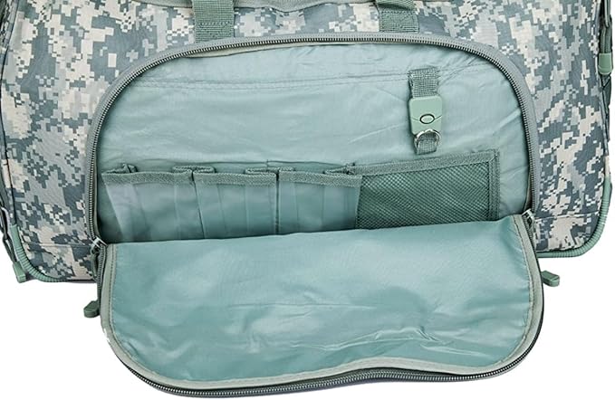 HYKING Gym Bag for Women & Men Tactical Duffle Military Weekender Work Out Lightweight Waterproof Sports Tote Shoe Pocket ACU