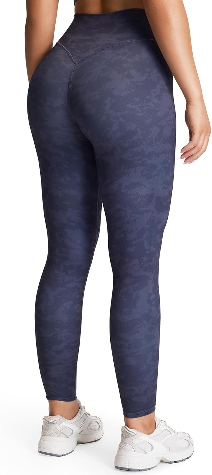 Aoxjox High Waisted Workout Leggings for Women Tummy Control Buttery Soft Yoga Metamorph Deep V Pants 26"