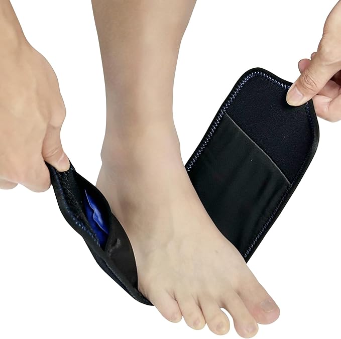 Ankle Ice Pack Wrap for Foot Pain Relief - Ankle Ice Packs for Injuries Reusable Gel Ice Pack for Sprains, Muscle Pain, Bruises - Foot Ice Pack Wrap for Wrist, Knee, Elbow, Achilles Tendon, Shin