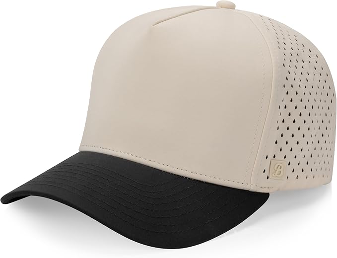 Glendora Snapback Hat | 5-Panel High Crown Blank Cap for Men & Women | Breathable, Lightweight, & Curved Bill