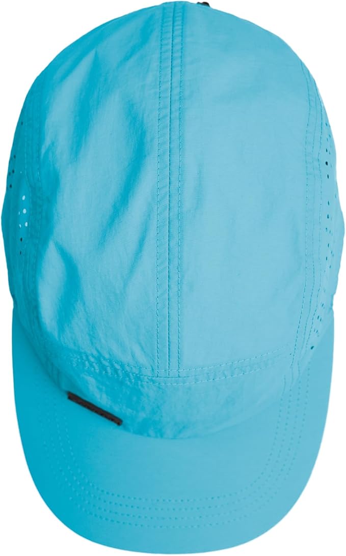 Tillak Vista Hat, Lightweight Nylon 5 Panel Cap with Snap Closure and Laser-Cut Ventilation