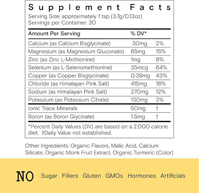 Moon Juice Mini Dew Electrolytes Powder - Sugar Free Minerals & Electrolyte Hydration Powder for Instant Hydration & Brain Support - Magnesium, Calcium, Potassium, Pink Salt, Pomelo, 30 Servings