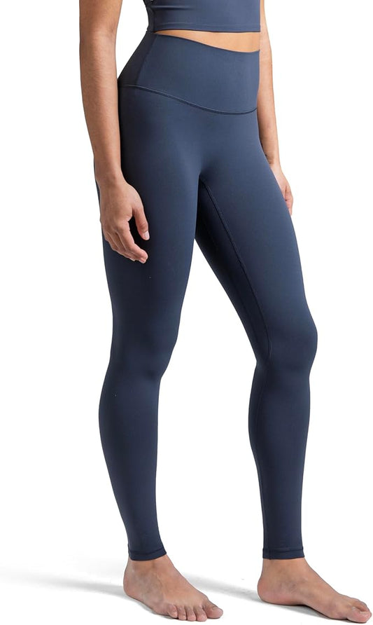 Colorfulkoala Dreamlux No Front Seam Leggings for Women 25"/28" Inseam, Seamless High Waisted Buttery Soft Yoga Pants