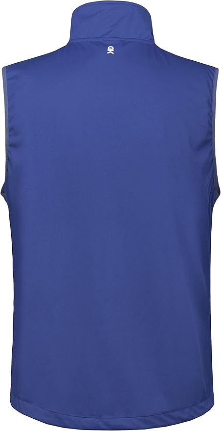 Little Donkey Andy Men's Lightweight Softshell Vest Windproof Sleeveless Jacket for Travel Hiking Running Golf