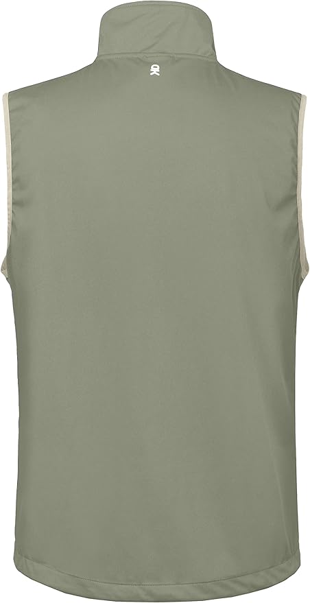 Little Donkey Andy Men's Lightweight Softshell Vest Windproof Sleeveless Jacket for Travel Hiking Running Golf