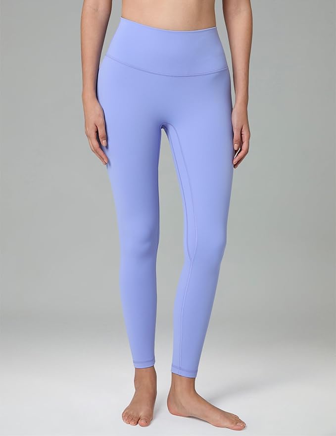 Colorfulkoala Dreamlux No Front Seam Leggings for Women 25"/28" Inseam, Seamless High Waisted Buttery Soft Yoga Pants