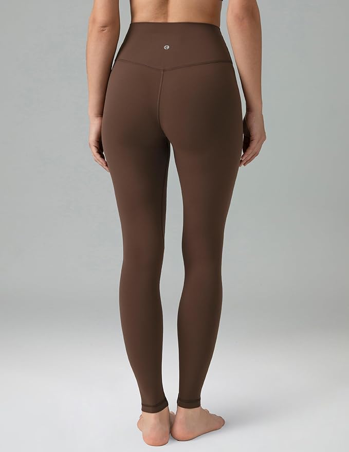 Colorfulkoala Dreamlux No Front Seam Leggings for Women 25"/28" Inseam, Seamless High Waisted Buttery Soft Yoga Pants