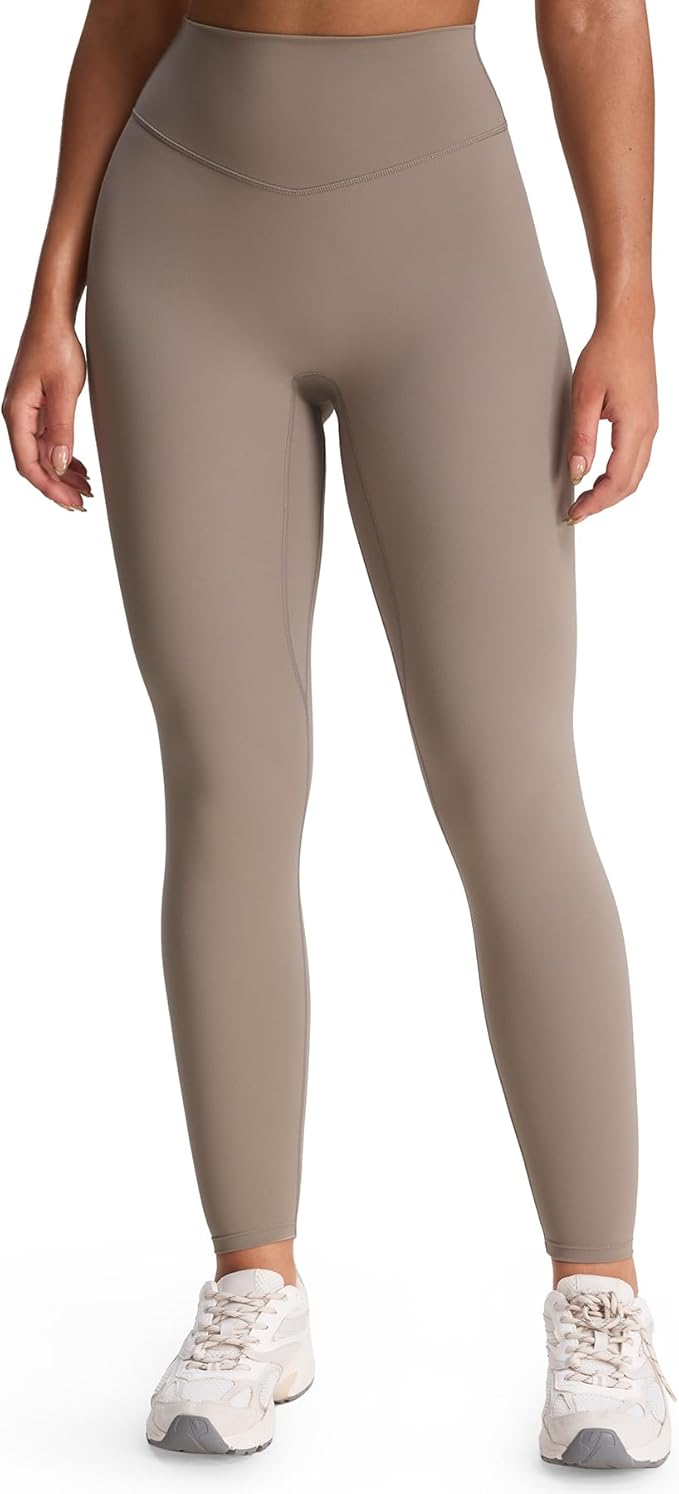 Aoxjox High Waisted Workout Leggings for Women Tummy Control Buttery Soft Yoga Metamorph Deep V Pants 26"