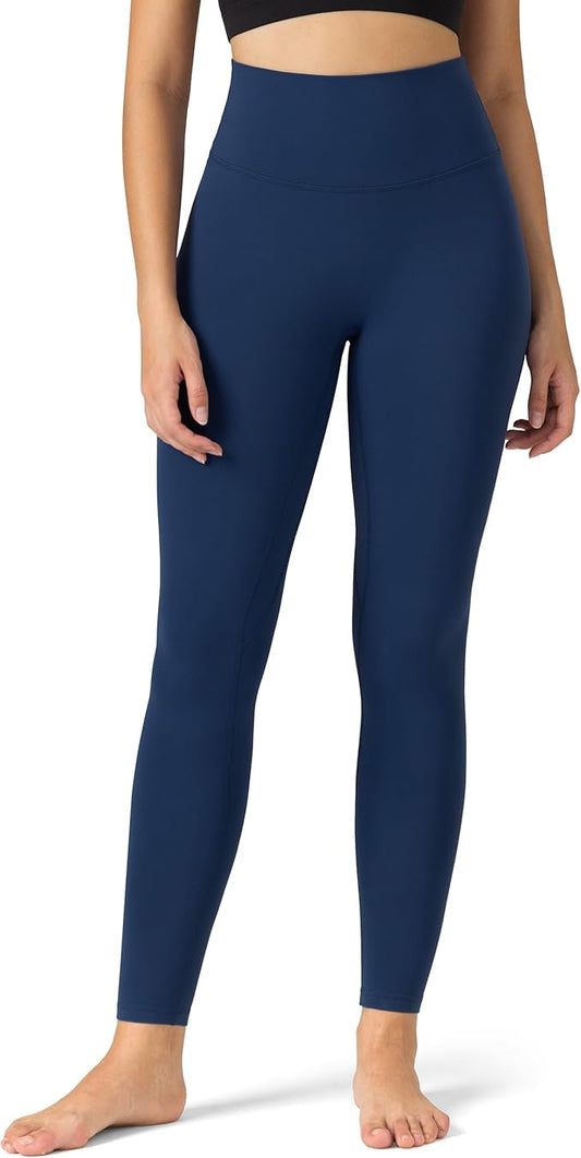 Colorfulkoala Dreamlux No Front Seam Leggings for Women 25"/28" Inseam, Seamless High Waisted Buttery Soft Yoga Pants