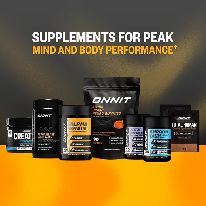 ONNIT Alpha Brain Nootropic Brain Supplement for Men & Women, IGEN™ Non-GMO Tested | Memory, Mental Clarity & Cognitive Improvement | Focus Capsules with L-Theanine, Vitamin B6 (30 Count)