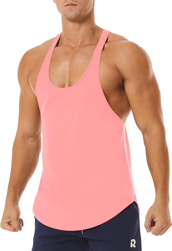 Men's Workout Quick Dry Soft Gym Bodybuilding Stringer Tank Tops