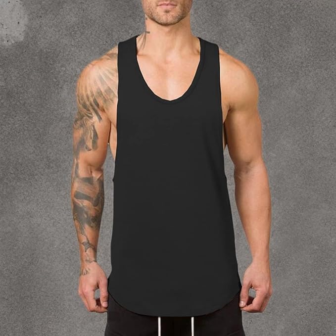 Muscle Killer Men's Muscle Gym Workout Stringer Tank Tops Bodybuilding Fitness T-Shirts 1/2/3 Pack