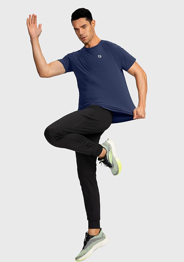 G Gradual Men's Workout Quick Dry T-Shirts Short Sleeve Lightweight Cooling Gym Shirts Tee for Running, Beach, Hiking