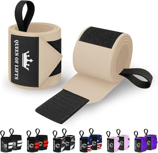 TECEUM Weightlifting 18" & 12" Wrist Wraps with Thumb Loop – Heavy Duty Wrist Workout Braces for Men and Women – Ideal for Powerlifting, Strength Training, Bodybuilding