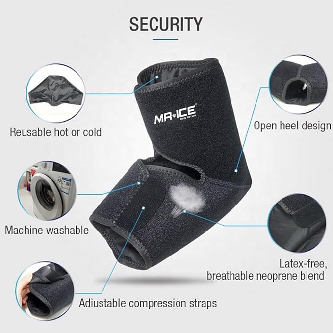 Foot Ankle Ice Pack Wrap for Foot Pain Relief - Ankle Ice Pack for Injuries Reusable Gel Cold Pack for Achilles Tendonitis, Plantar Fasciitis, Sprained Ankles and Feet Sore - 2 Gel Ice Packs