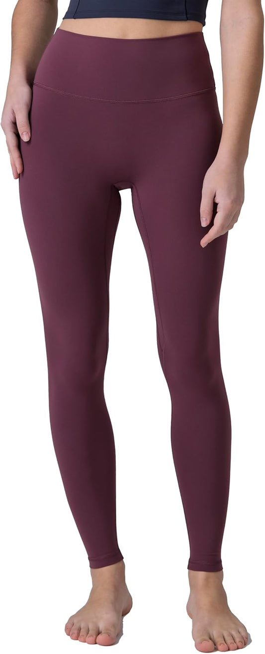 Colorfulkoala Dreamlux No Front Seam Leggings for Women 25"/28" Inseam, Seamless High Waisted Buttery Soft Yoga Pants