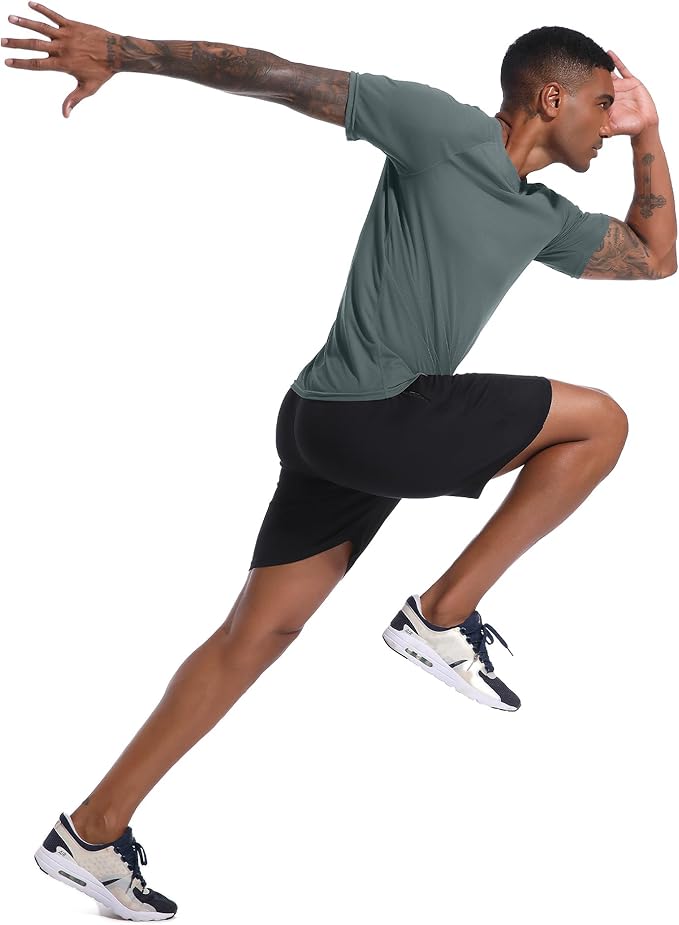 Holure Men's Mesh Quick-Dry Short Sleeve Workout T-Shirt