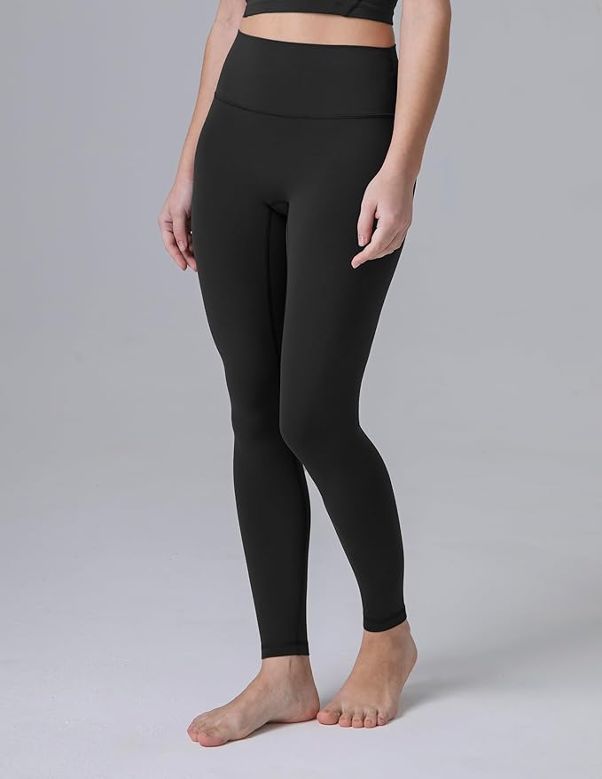 Colorfulkoala Dreamlux No Front Seam Leggings for Women 25"/28" Inseam, Seamless High Waisted Buttery Soft Yoga Pants