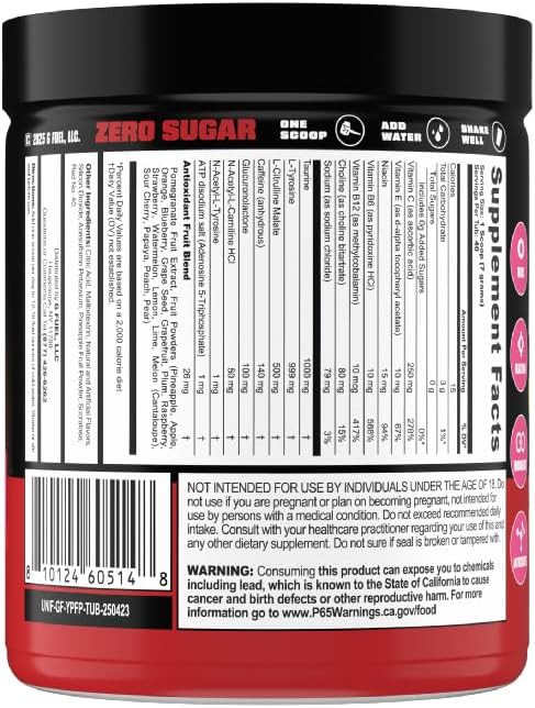 G Fuel Yandere Punch Energy Drink Powder, Pre Workout Caffeine Mix for Gaming, Sugar Free Focus Amino, Vitamin + Antioxidants, 9.8oz (Fruit Punch, 40 Servings)