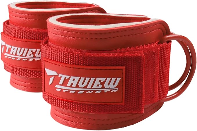 TAVIEW Ankle Straps Cable Machine Attachment for Gym - Cable Kickback Ankle Straps - Padded Ankle Cuffs for Glute Kickbacks and Leg Workouts