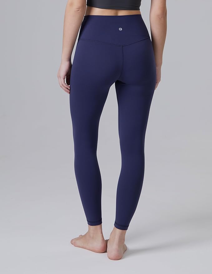 Colorfulkoala Dreamlux No Front Seam Leggings for Women 25"/28" Inseam, Seamless High Waisted Buttery Soft Yoga Pants