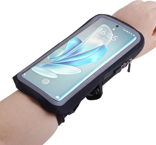 Phone Holder for Running, Wristbands and Forearm Phone Holder Compatible with iPhone 16/15/14/13/12/11 Plus Pro Max,for Ridding Jogging Running, Mobile Phone Armband Wrist Strap Bags Up to 6.9"