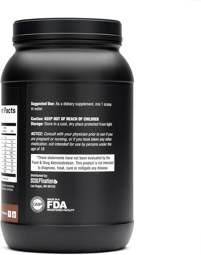 Sculpt Nation by V Shred Protein Powder (Chocolate) - Premium Whey Protein Powder Chocolate and BCAAs to Support Muscle Building and Recovery - 30 Servings