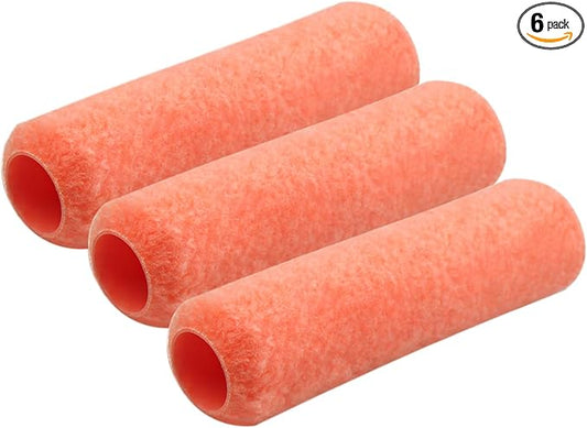 King Origin Paint Roller Covers, 3 Pack, 9 Inch Paint Roller, 3/8 Nap High Dense Roller Covers for Smooth and Textured Rough Surfaces