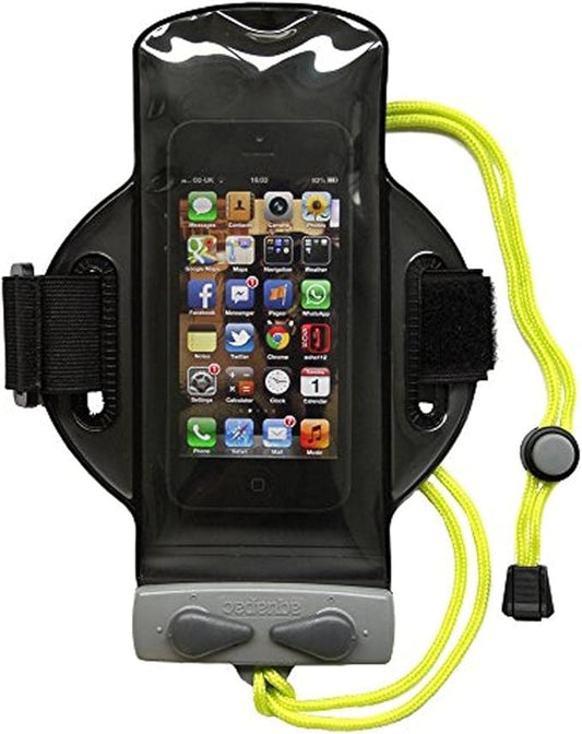 Aquapac Armband Waterproof Phone Case Small, Lanyard, iPhone and Android, Adjustable, Made in The UK, Watersports, Travel Essential, 5 Year Warranty, Running Accessory