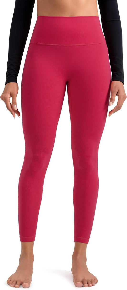 Colorfulkoala Dreamlux No Front Seam Leggings for Women 25"/28" Inseam, Seamless High Waisted Buttery Soft Yoga Pants