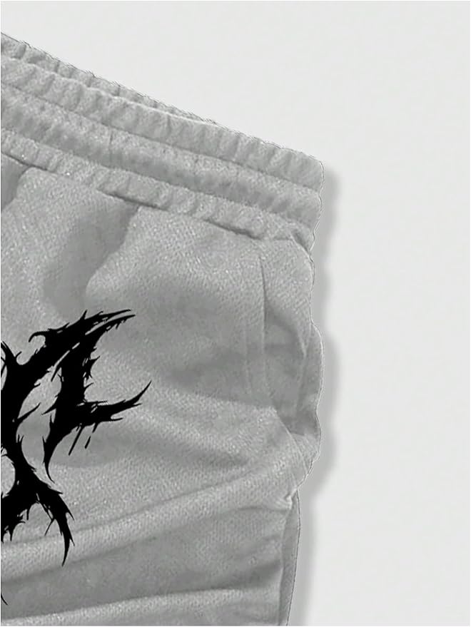 Men's Graphic Shorts with Liner Cross Print Drawstring 2 in 1 Gym Track Bottoms