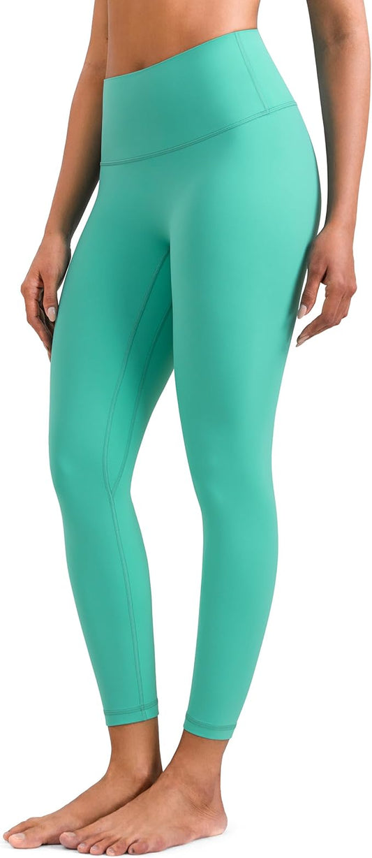 Colorfulkoala Dreamlux No Front Seam Leggings for Women 25"/28" Inseam, Seamless High Waisted Buttery Soft Yoga Pants