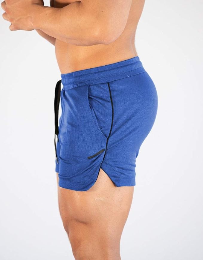 FLYFIREFLY Men's Gym Workout Shorts Running Lightweight Athletic Short Pants Bodybuilding Training