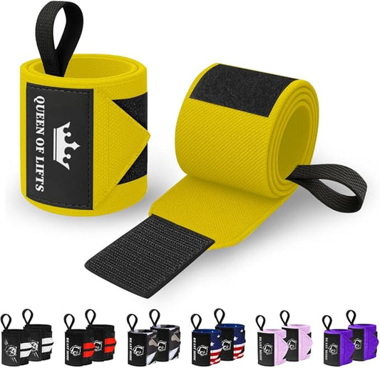 TECEUM Weightlifting 18" & 12" Wrist Wraps with Thumb Loop – Heavy Duty Wrist Workout Braces for Men and Women – Ideal for Powerlifting, Strength Training, Bodybuilding
