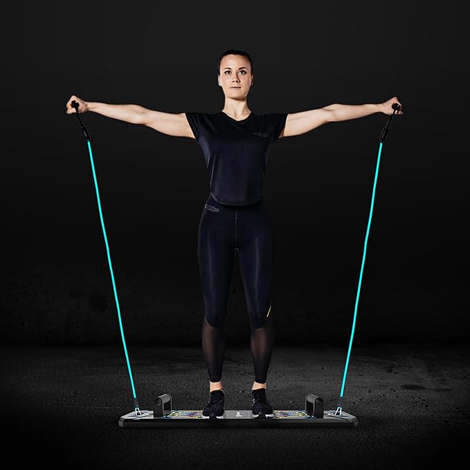 Solid Push Up Board | 20-in-1 Home Workout Equipment | Multi-Functional Pushup Board For Men & Women | Professional Pushup Stands For Chest Muscles