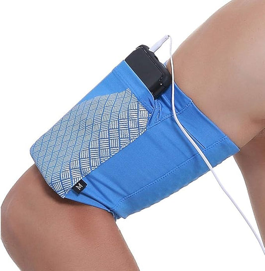 Universal Sports Armband for All Phones. Cell Phone Armband for Running, Fitness and Gym Workouts (iPhone X/8/7/6/Plus,Samsung Galaxy S9/S8/S7/S6/Edge/Plus & LG, Google & More) Blue, Large