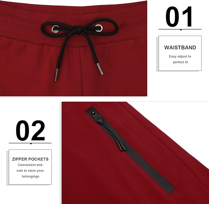 PIDOGYM Men's 5" Gym Workout Shorts,Fitted Jogging Short Pants for Bodybuilding Running Training with Zipper Pockets