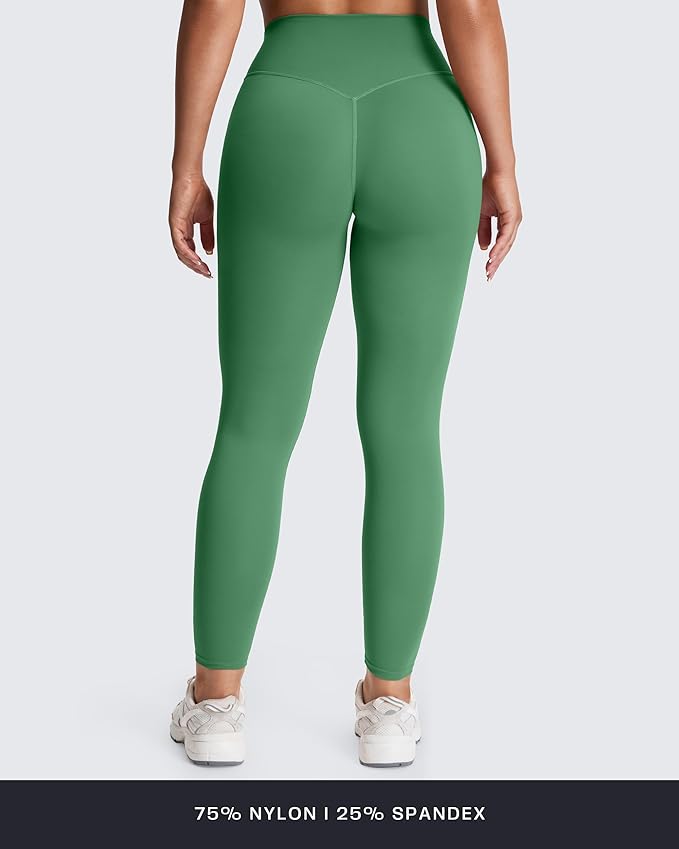 Aoxjox High Waisted Workout Leggings for Women Tummy Control Buttery Soft Yoga Metamorph Deep V Pants 26"