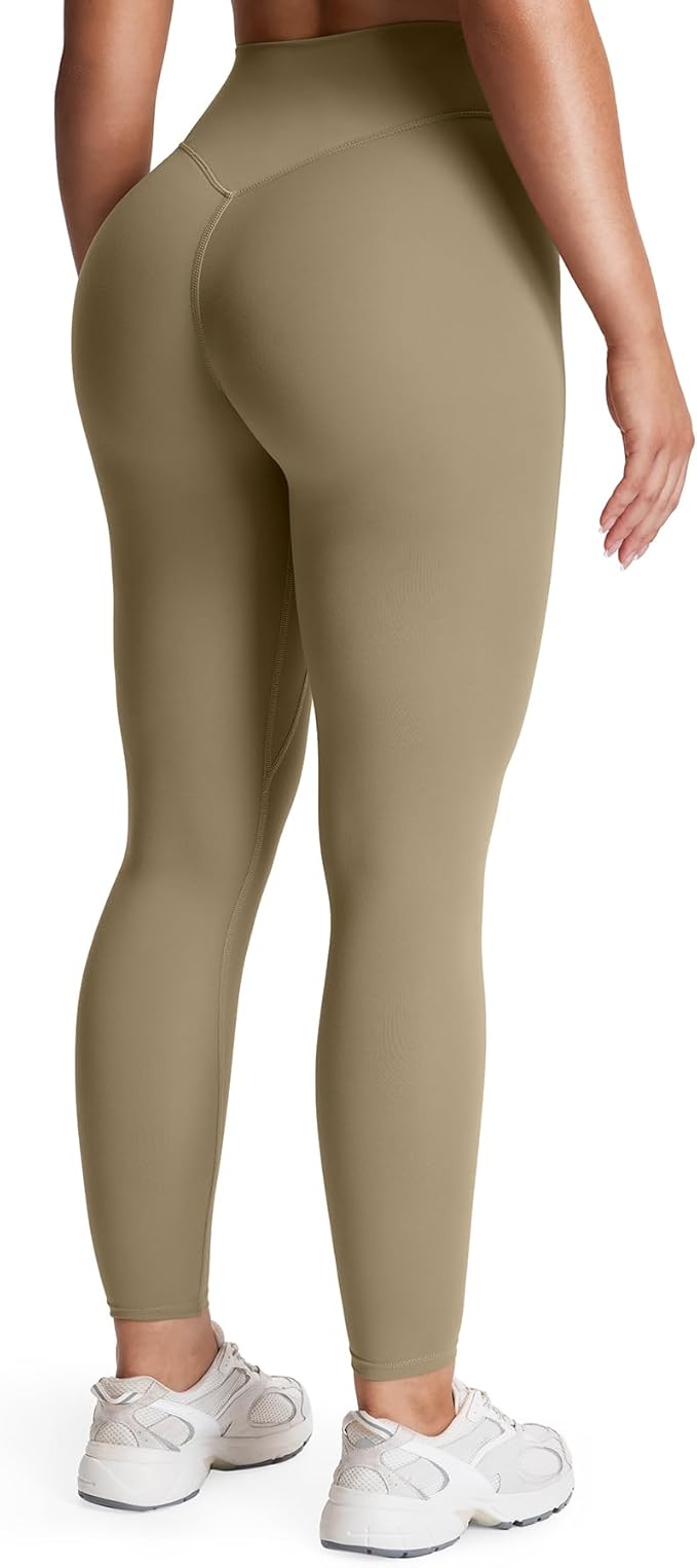 Aoxjox High Waisted Workout Leggings for Women Tummy Control Buttery Soft Yoga Metamorph Deep V Pants 26"