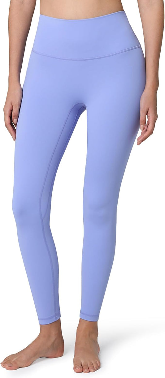 Colorfulkoala Dreamlux No Front Seam Leggings for Women 25"/28" Inseam, Seamless High Waisted Buttery Soft Yoga Pants