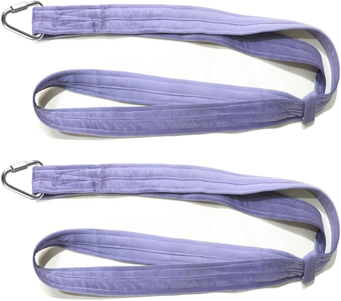 8.2ft 2.5m Aerial Straps Ropes Yoga Aerial Acrobatics Body Aerial Loop Trapeze Circus Apparatuses Equipment Three-Layer Straps 1 pairs
