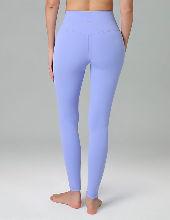 Colorfulkoala Dreamlux No Front Seam Leggings for Women 25"/28" Inseam, Seamless High Waisted Buttery Soft Yoga Pants