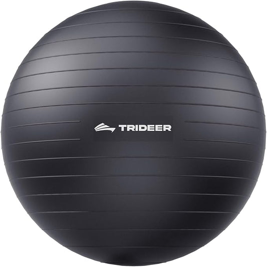 Trideer Extra Thick Yoga Ball Exercise Ball, 5 Sizes Gym Ball, Heavy Duty Ball Chair for Balance, Stability, Pregnancy, Quick Pump Included