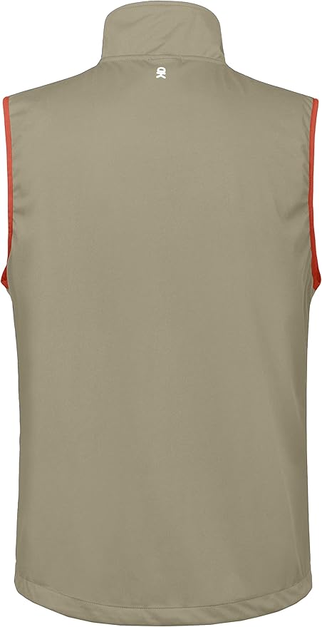 Little Donkey Andy Men's Lightweight Softshell Vest Windproof Sleeveless Jacket for Travel Hiking Running Golf